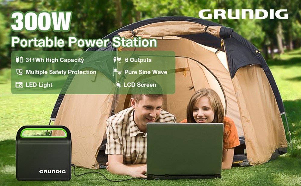GRUNDIG Portable Power Station Mobile Generator 300Wh
