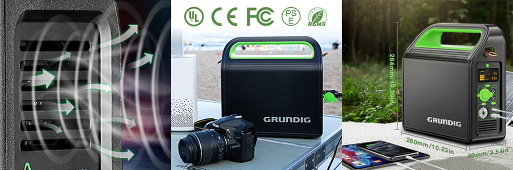 GRUNDIG Portable Power Station Mobile Generator 300Wh