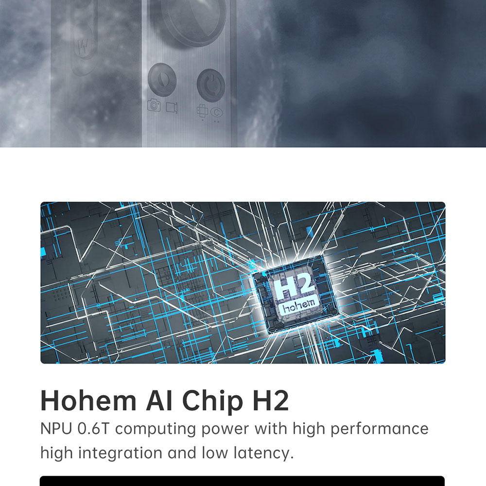 Hohem iSteady V2 โทรศัพท์มือถือมือถือ Gimbal พร้อมไฟเติม 3 โหมดความสว่าง AI ติดตามการควบคุมท่าทาง - สีดำ