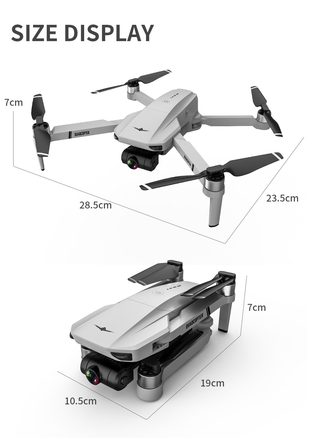 KF102 6K Camera GPS 5G WIFI FPV 2-Axis Mechanical Gimbal Brushless Fold RC Drone - ثلاث بطاريات