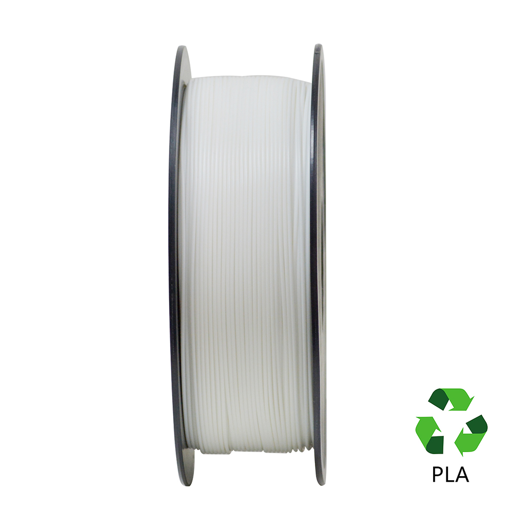 طابعة ماكيبس ثلاثية الأبعاد 3 كجم PLA Filament 1mm 1.75LBS لكل بكرة مادة طباعة ثلاثية الأبعاد - أبيض