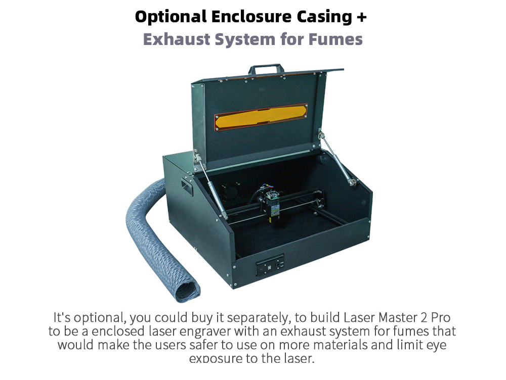 Ortur Laser Master 2 Pro S2 LU2-4 20W LF Lasergravurschneidmaschine 400x400m Gravurfläche,10,000mm/min