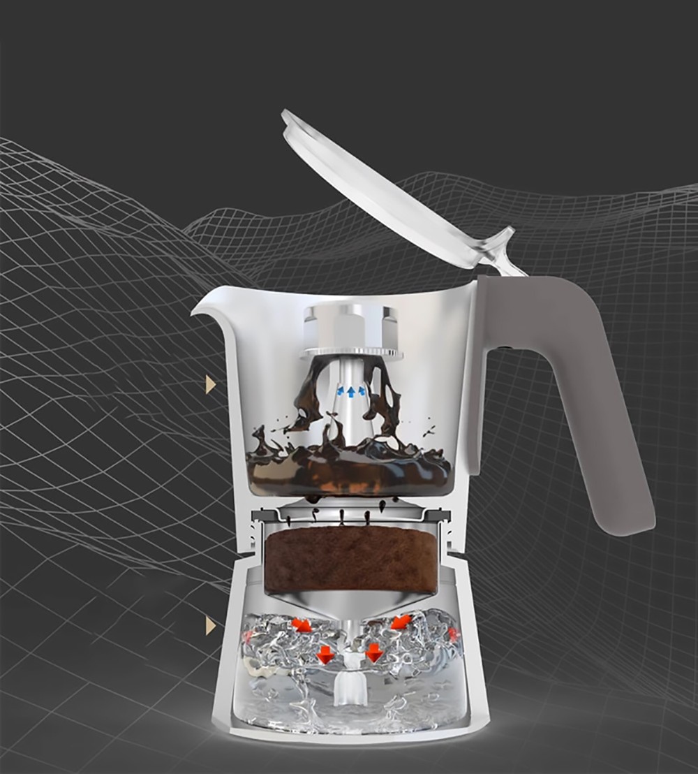 Seven & Me Coffee Maker Coffee Machine Household Espresso Machine With Milk Frother Coffee Maker
