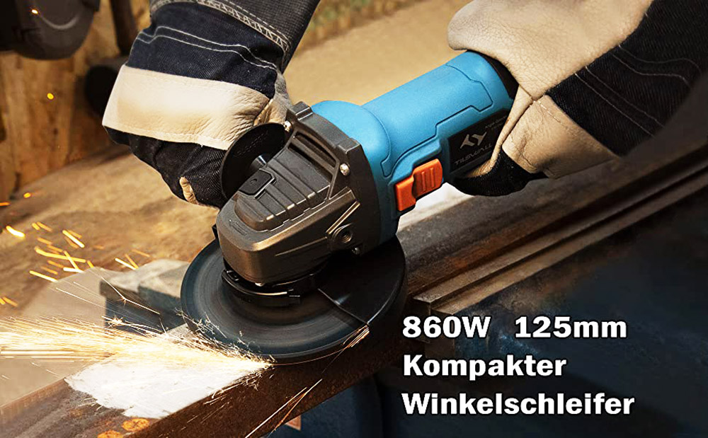 Tilswall Angle Grinder 125mm 860W