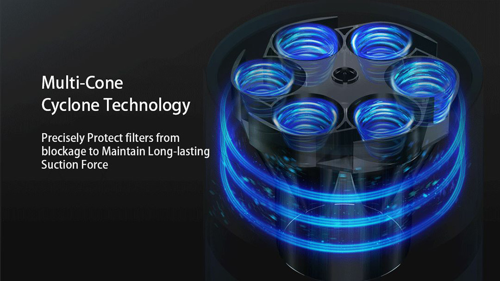 Trouver Power 12 Cordless Handheld Vacuum Cleaner, 125,000rpm 23kpa Suction, Kill  99.9% Mite, Multi Cyclones