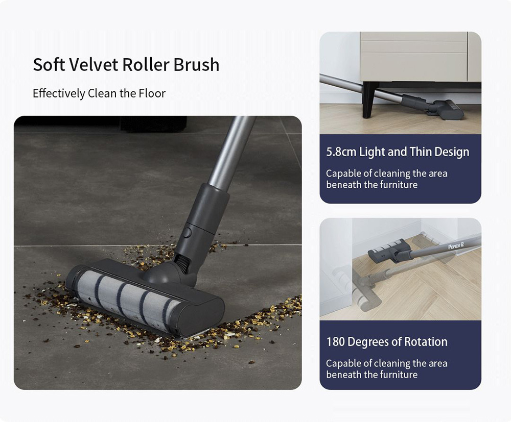 Trouver Power 12 Cordless Handheld Vacuum Cleaner, 125,000rpm 23kpa Suction, Kill  99.9% Mite, Multi Cyclones