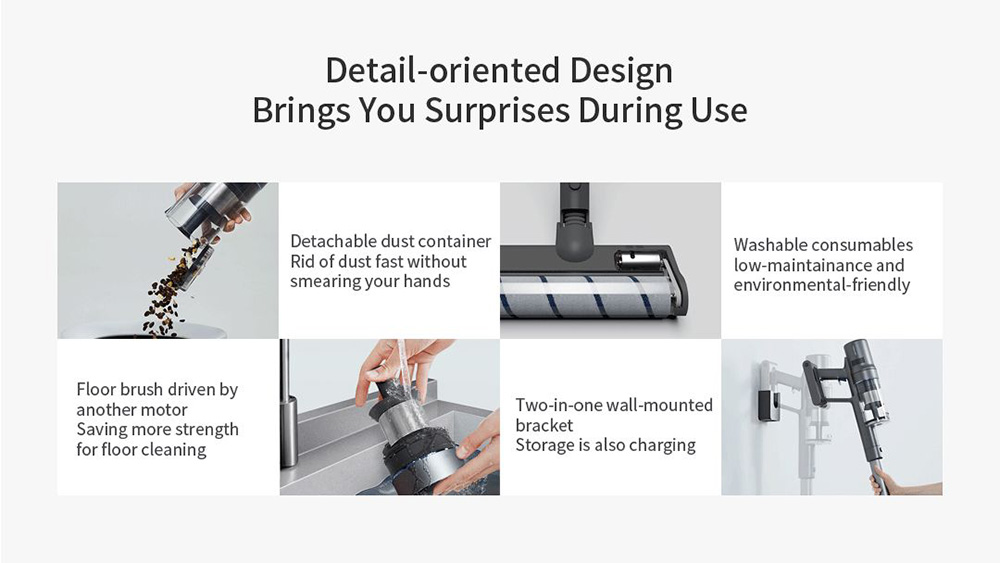 Trouver Power 12 Cordless Handheld Vacuum Cleaner, 125,000rpm 23kpa Suction, Kill  99.9% Mite, Multi Cyclones