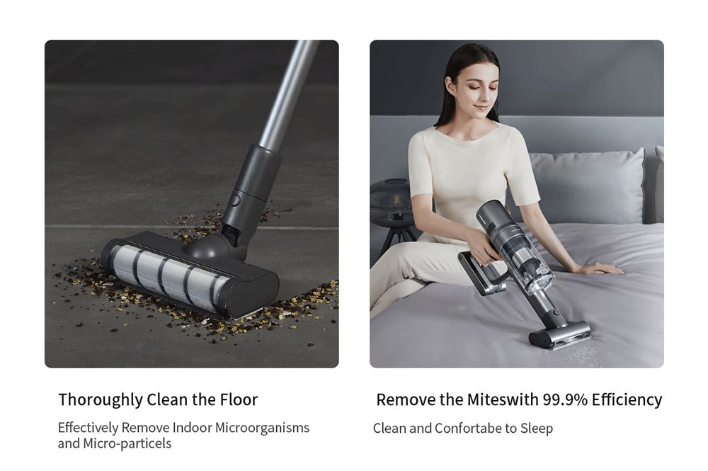 Trouver Power 12 Cordless Handheld Vacuum Cleaner, 125,000rpm 23kpa Suction, Kill  99.9% Mite, Multi Cyclones