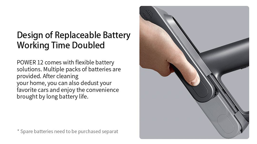 Trouver Power 12 Cordless Handheld Vacuum Cleaner, 125,000rpm 23kpa Suction, Kill  99.9% Mite, Multi Cyclones