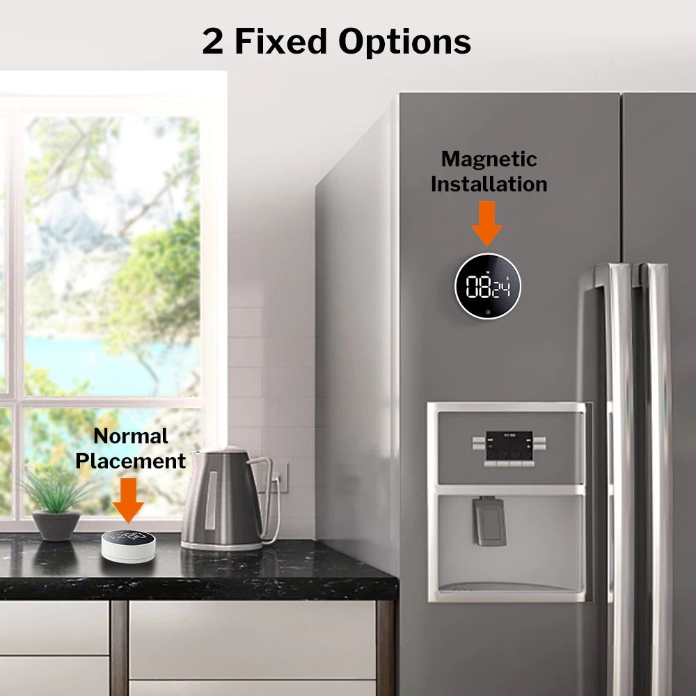 Xiaomi MIIIW Timer da cucina digitale Tempo di rotazione Assorbimento magnetico Display a LED 3 livelli di volume