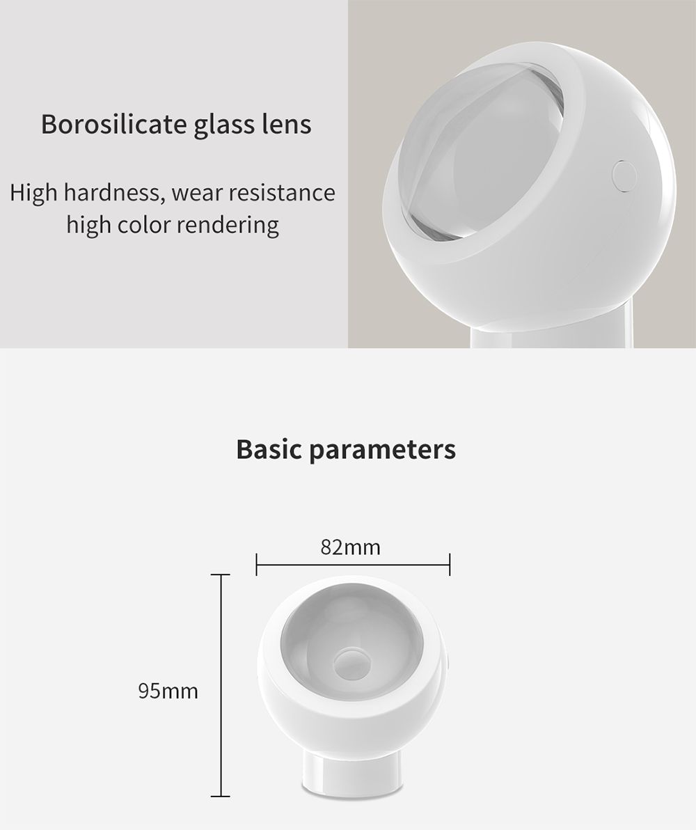 Yeelight LED Rainbow Sunset Atmosphere Lights Night Light 360 Degree Rotation Desk Lamp with Magnetic Base - Red