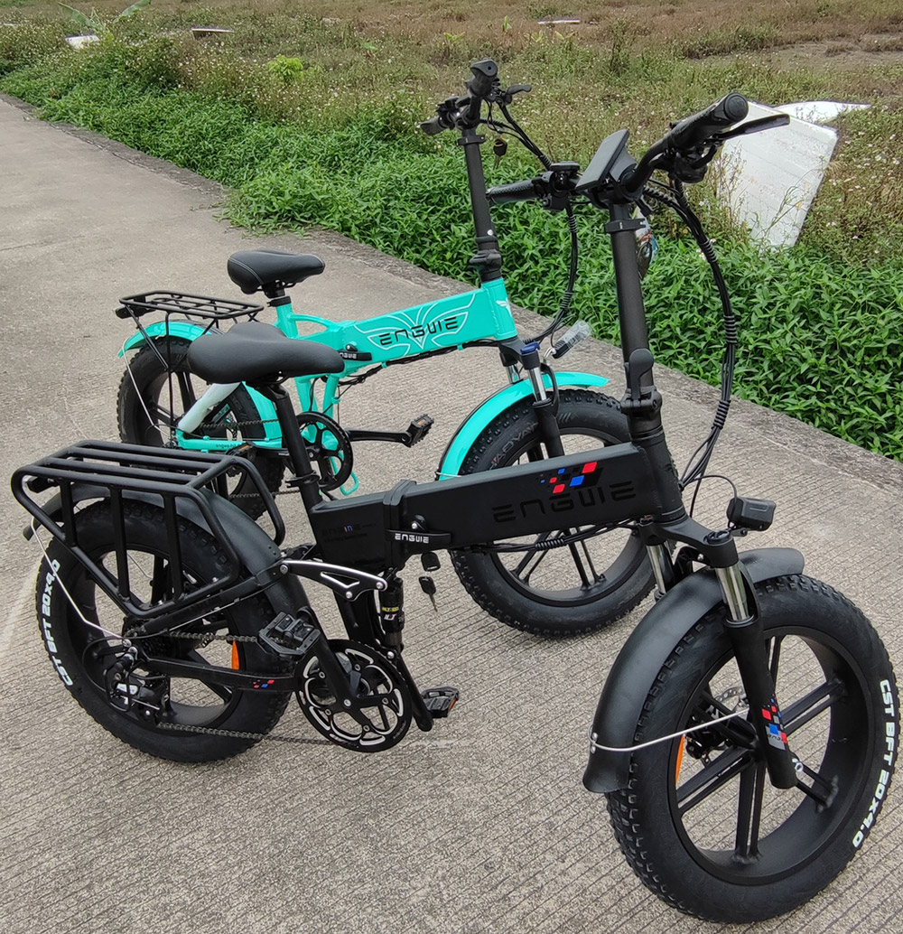 ENGWE ENGINE Pro Folding Electric Bicycle 20*4 inch Fat Tire 750W Brushless Motor 48V 12.8Ah Battery 45km/h Max Speed up to 55km Range 8 Speed System LCD Smart Display Hydraulic Disc Brakes - Black