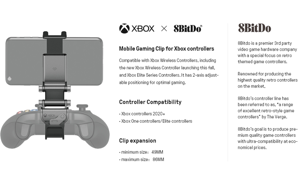 8BitDo SN30 Pro Bluetooth-Gamecontroller für Xbox Cloud Gaming auf Android