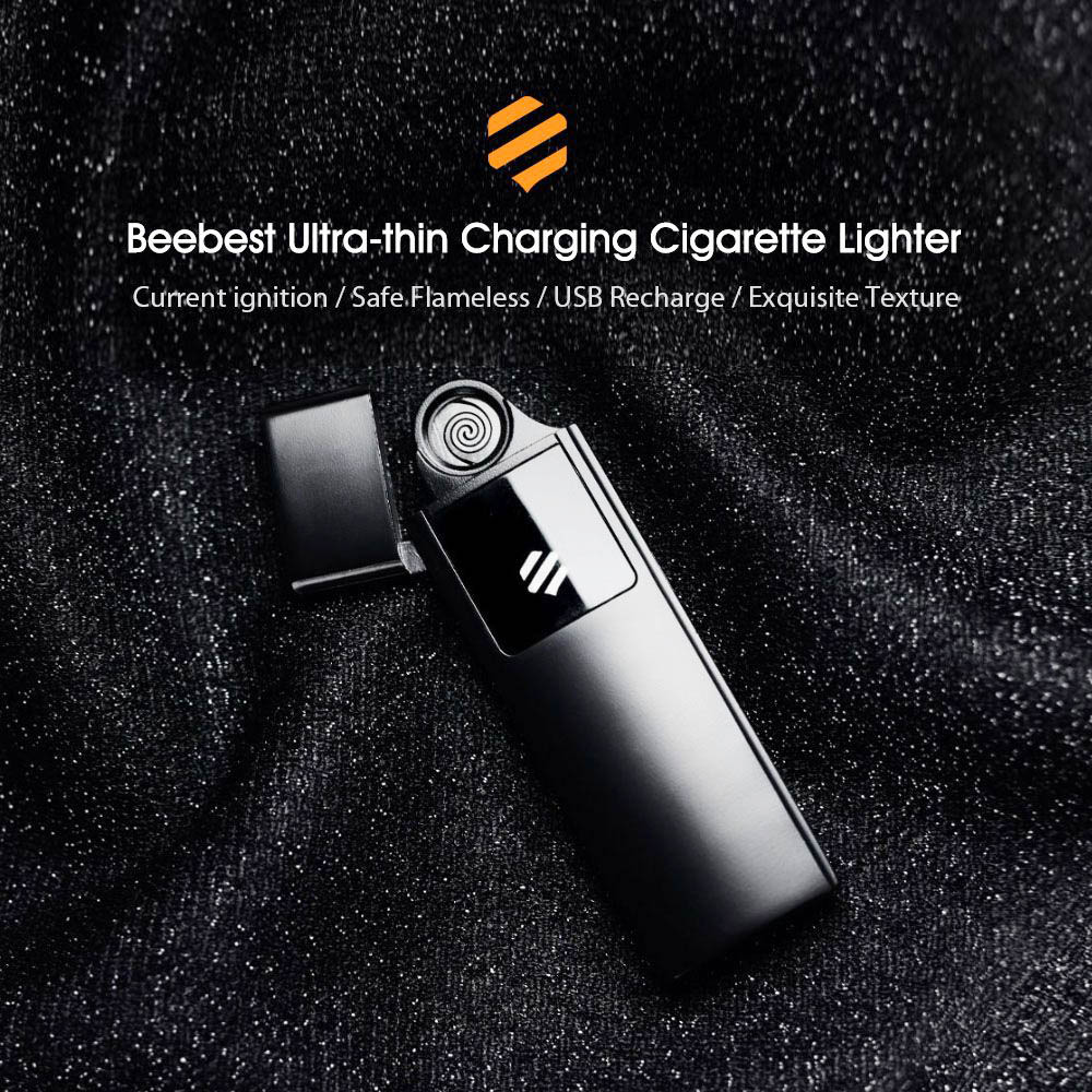 Beebest Electronic Cigarette Lighter Flameless Current Ignited USB Rechargeable Touch Screen Windproof Men's Gadget