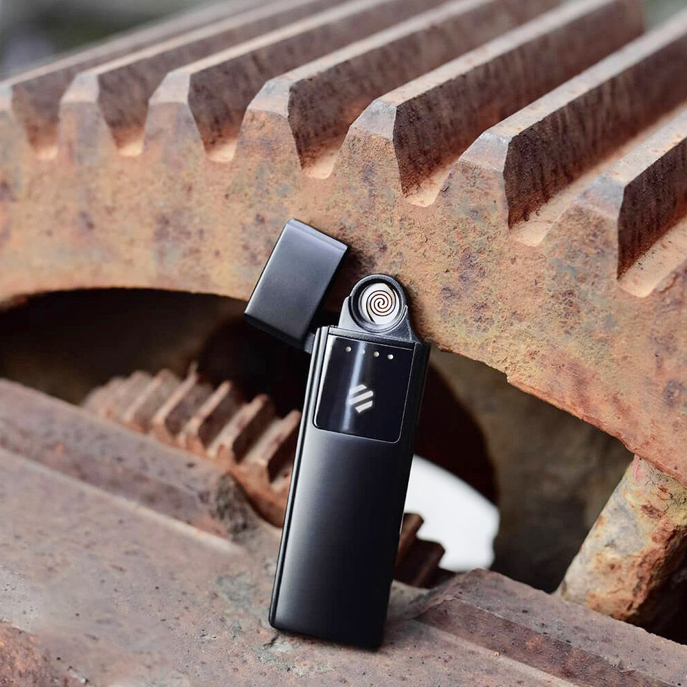 מצית סיגריות אלקטרונית Beebest זרם נטול להבה מוצת מסך מגע נטען USB מסך מגע עמיד לרוח גאדג'ט לגברים