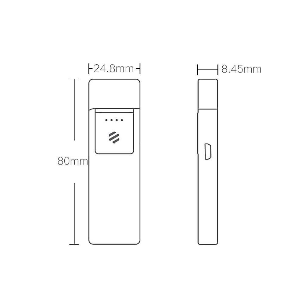 Beebest Elektronische Sigarettenaansteker Vlamloze Stroom Ontstoken USB Oplaadbaar Touchscreen Winddicht herengadget