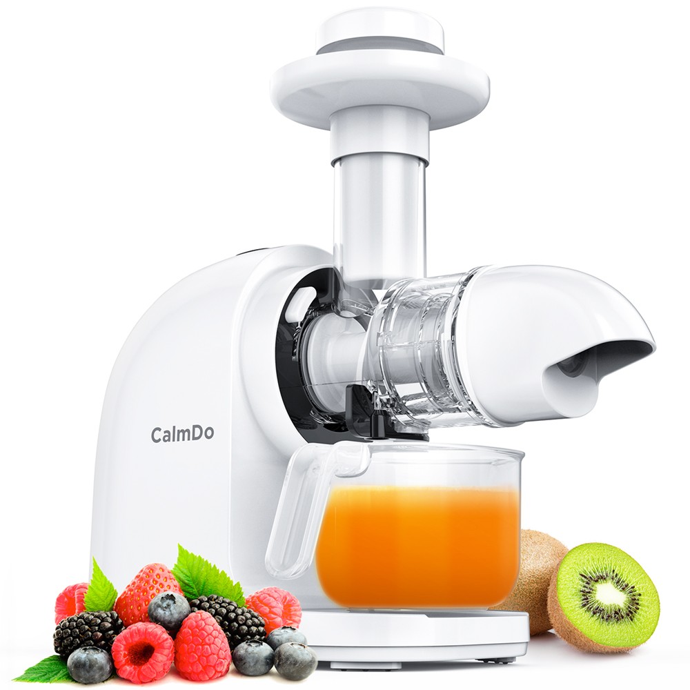 Calmdo E3C Multifunction Slow Juicer 140W Power Easy to Clean - White