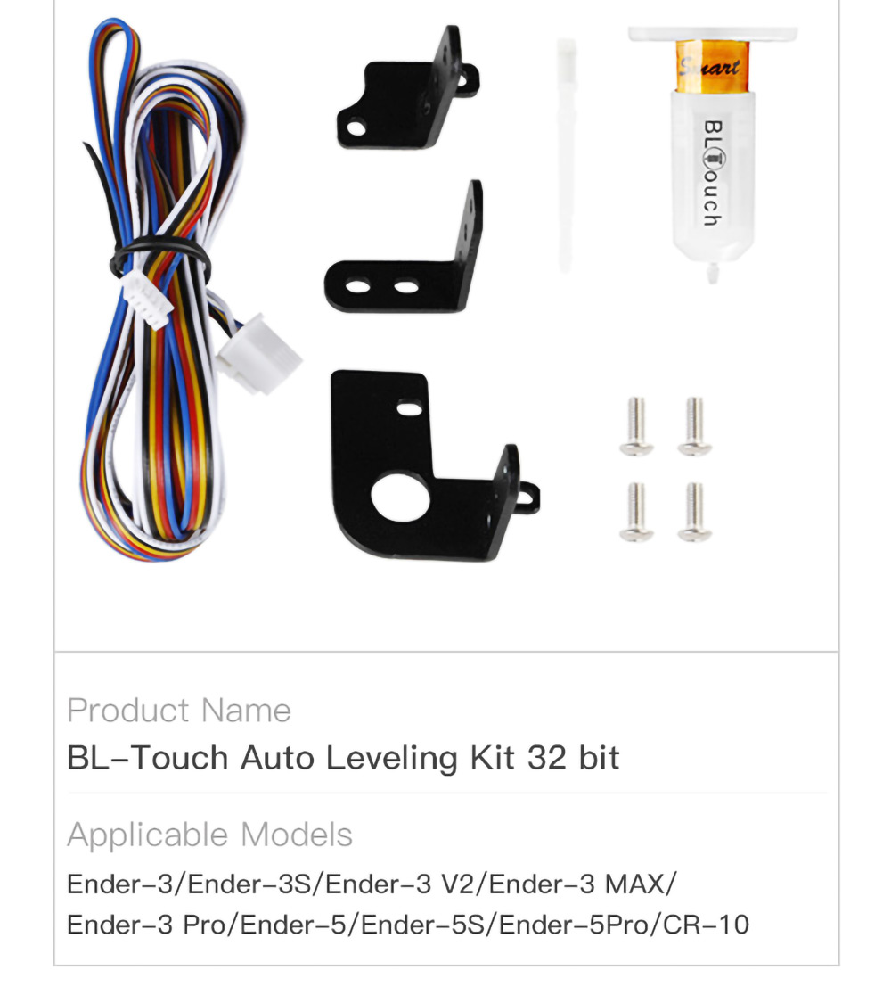 Creality BLTouch Auto Leveling Kit 32 Bit für Ender-3/Ender-3S/Ender-3 V2/Ender-3 MAX/Ender-3 Pro/Ender-5 3D-Drucker