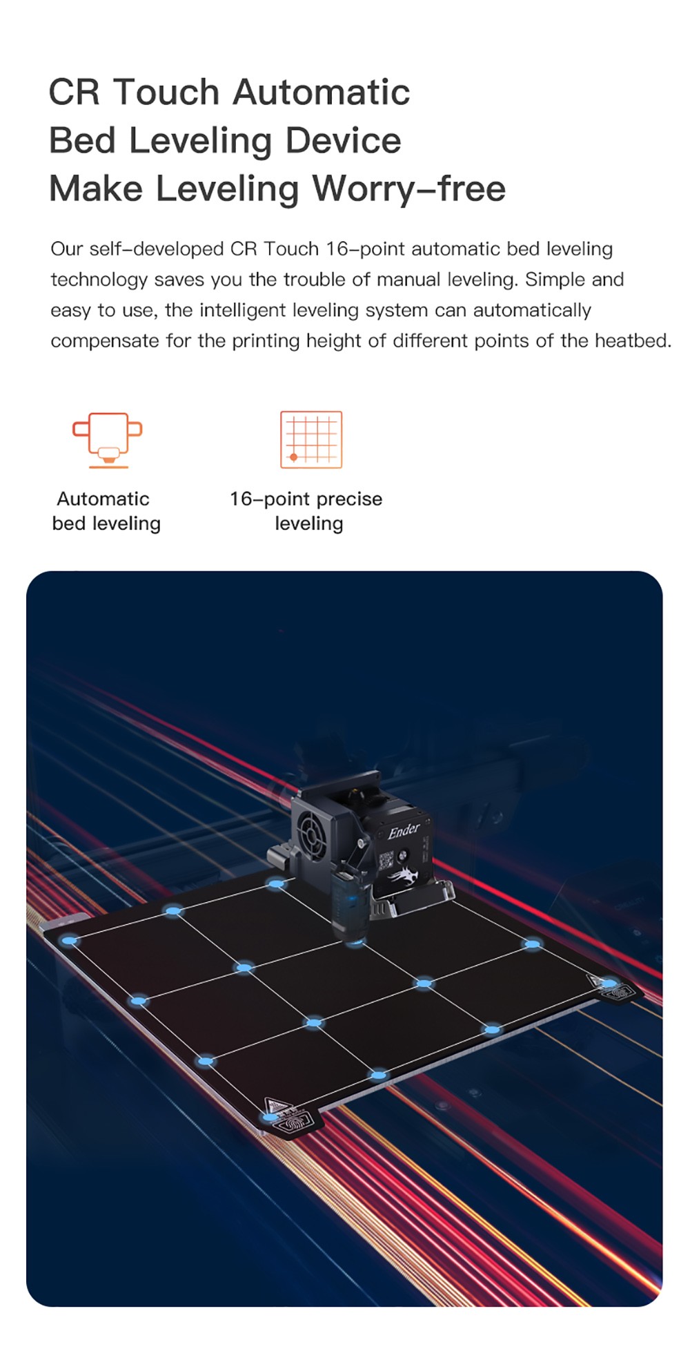 Creality Ender-3 S1 3D nyomtató, Sprite kétfokozatú közvetlen extruder, kettős Z-tengely szinkronizálás, hajlító rugós lap a kioldó nyomtatáshoz