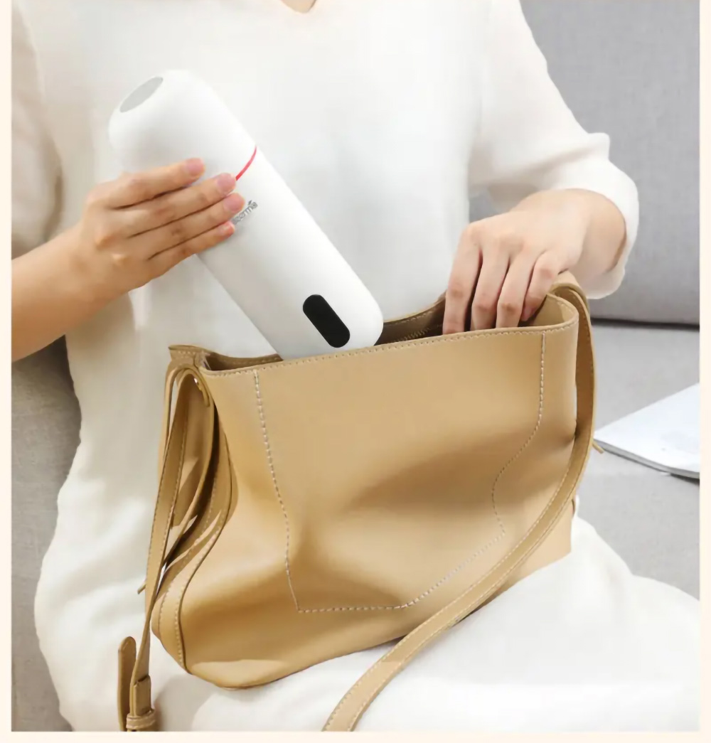 Deerma DEM-DR035 300W 350ml Portable Electric Kettle, Temp Real-time Display, Smart Steam Release Valve, Water Boiler