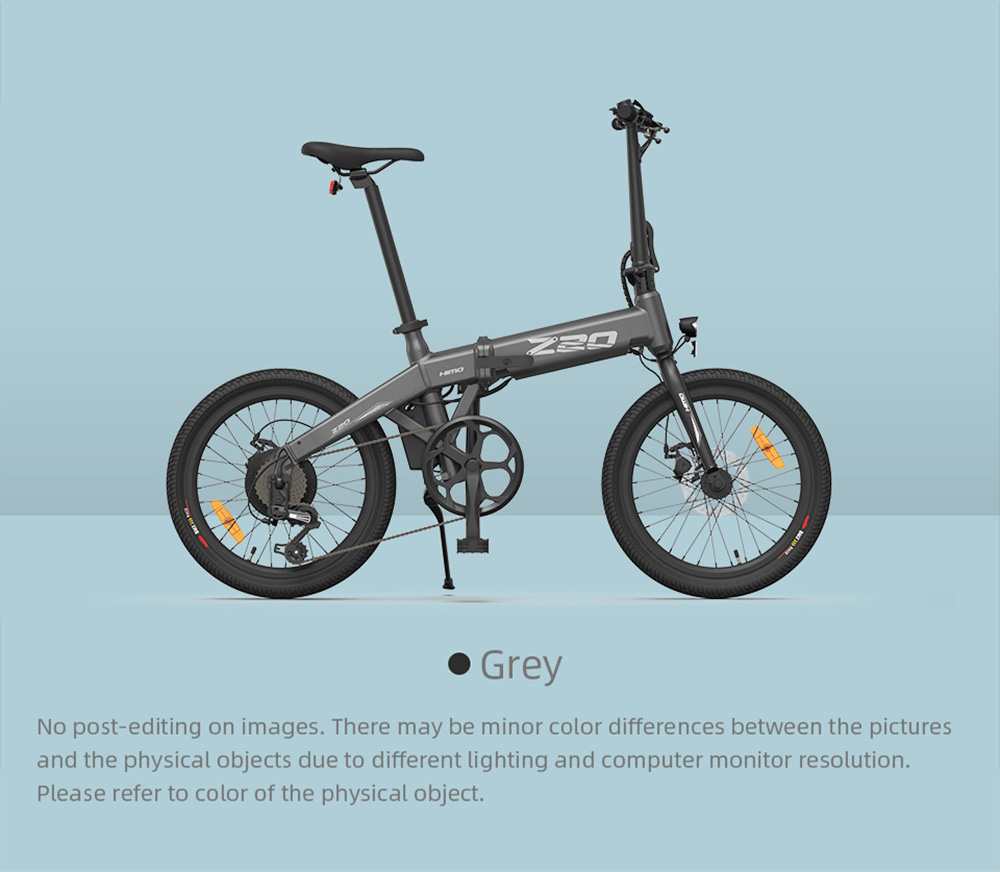 HIMO Z20 Max Electric Bicycle 250W Motor 20 Inches Up to 25Km/h with Pedal Throttle and E-assist Mode All-weather Tires - White