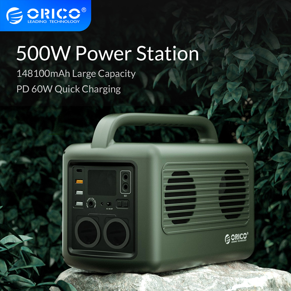 ORICO PB500 500W Portable Power Station - Green