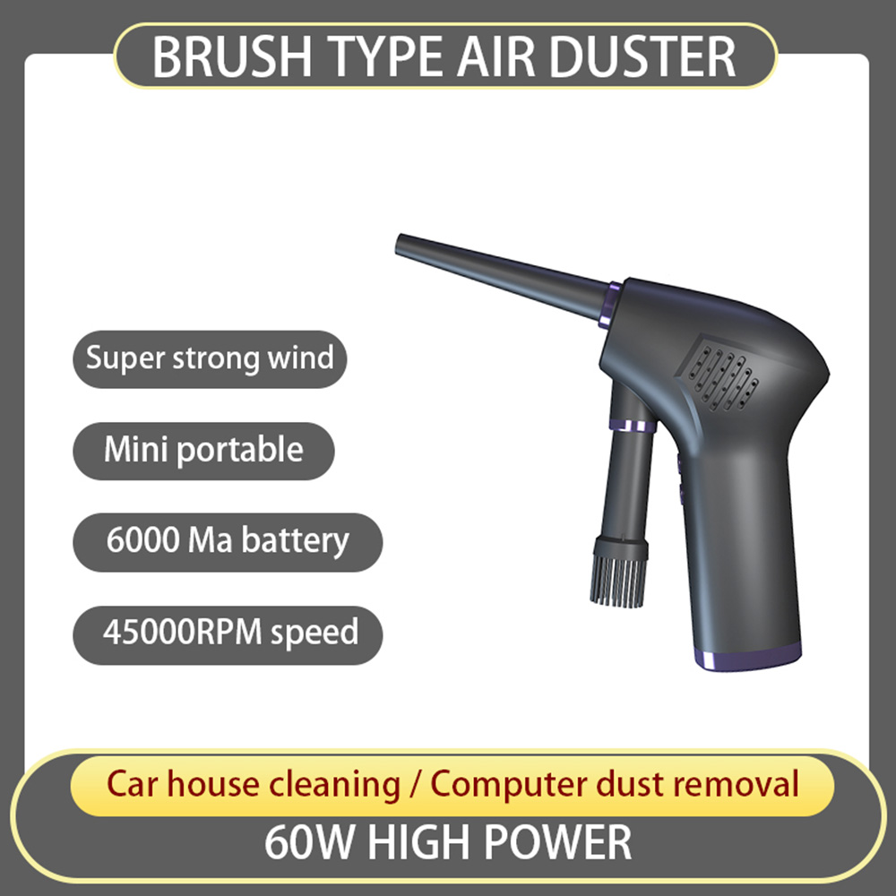 Wireless Air Duster USB Dust Blower Handheld Dust Collector Rechargable Large Capacity Portable สำหรับ PC แล็ปท็อป รถ Clean