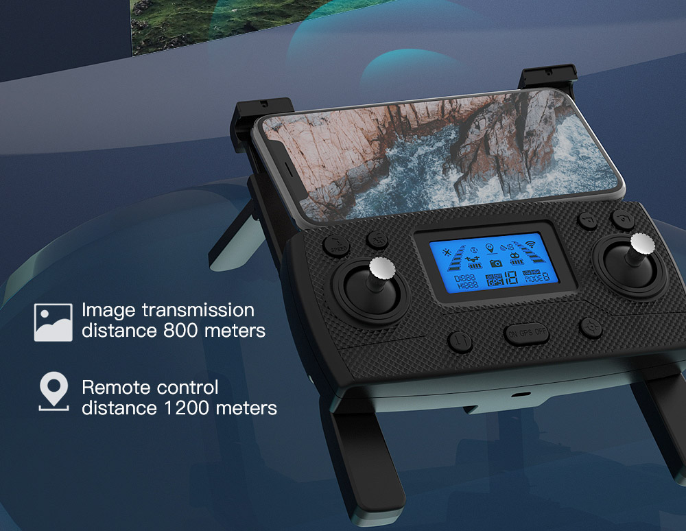 ZLL SG907 MAX SE 4K 5G WIFI FPV GPS összecsukható RC drón kettős kamerával RTF - egy akkumulátor táskával