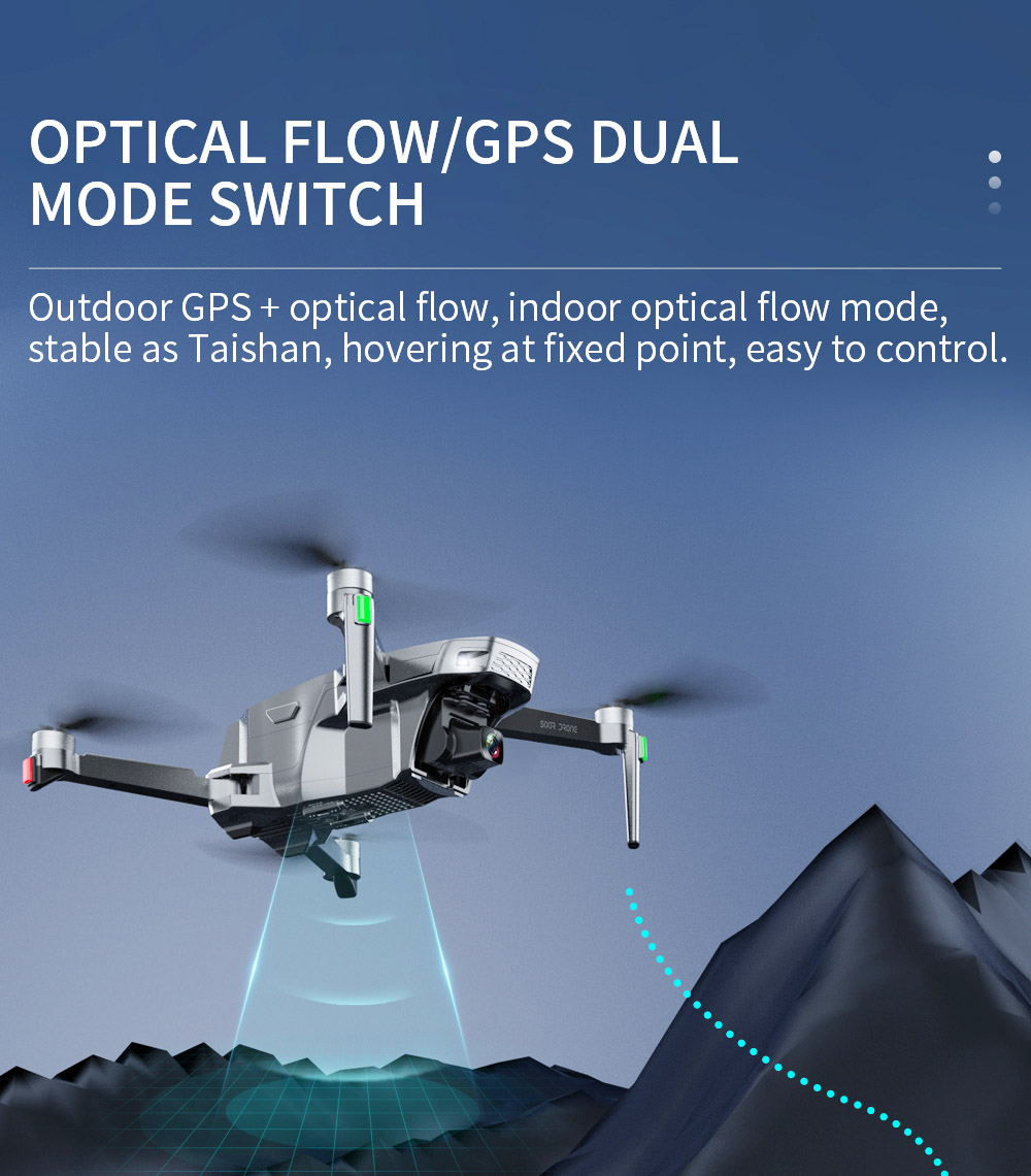 طائرة بدون طيار ZLL SG907 MAX SE 4K 5G WIFI FPV GPS قابلة للطي مع كاميرا مزدوجة RTF - بطارية واحدة مع حقيبة