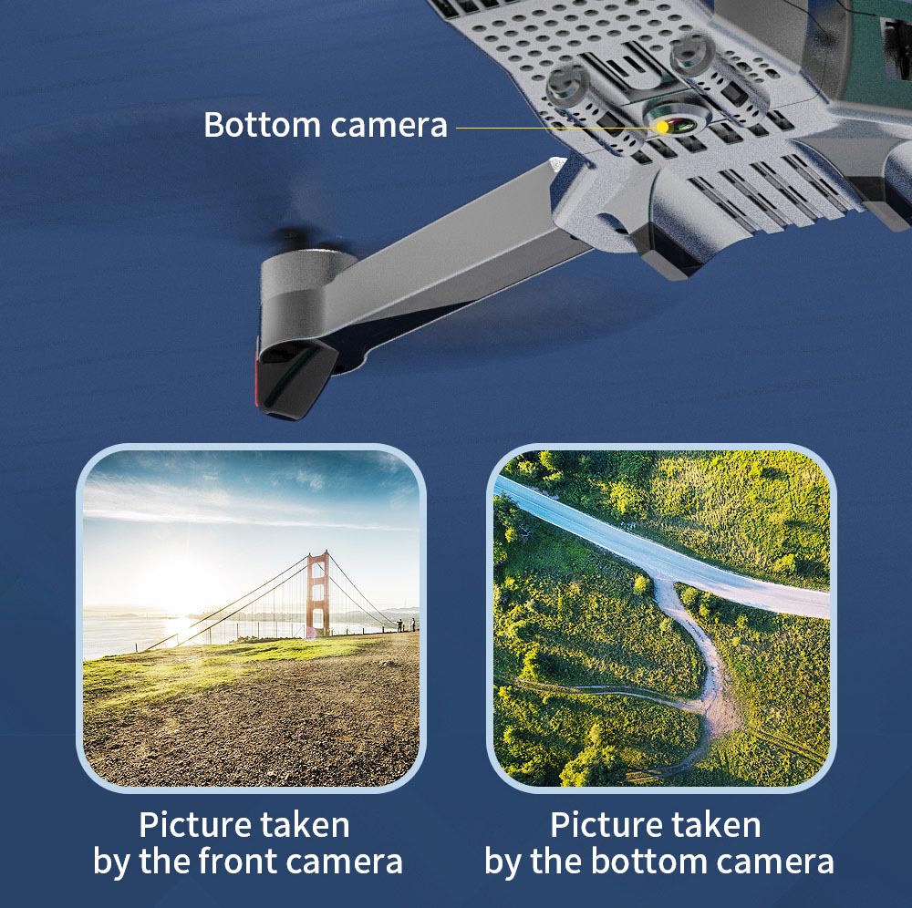ZLL SG907 MAX SE 4K 5G WIFI FPV GPS Drone RC pieghevole con doppia fotocamera RTF - Una batteria con borsa