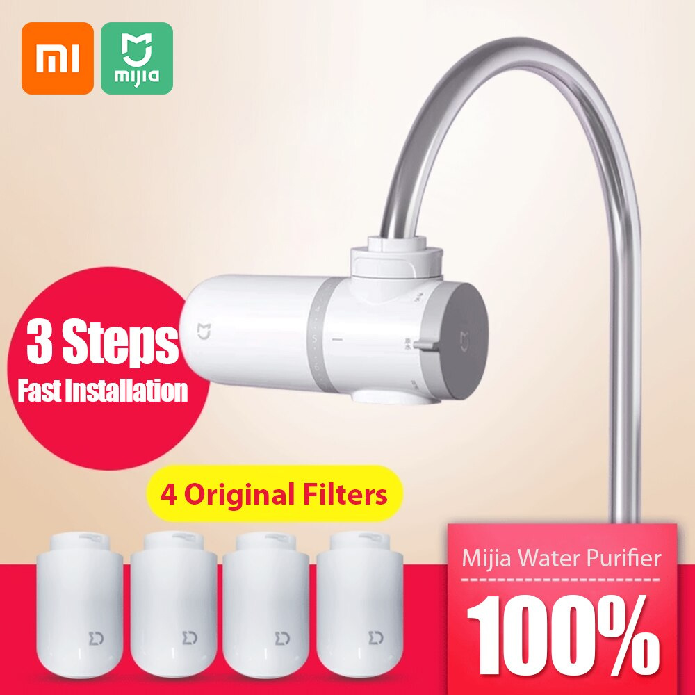 Xiaomi Mijia MUL11 Faucet Water Filter Purifier 0.1um Ultra-fine Fiber 4 Filtration System 3 Faucet Modes