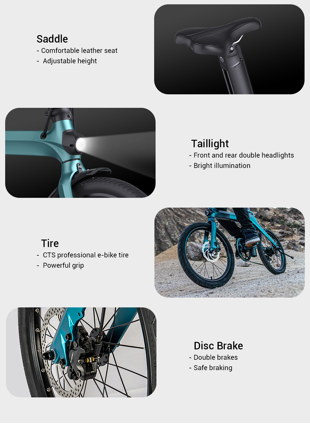 FIIDO D31 Folding Electric Moped Bicycle 20 Inches Tire 250W Power 25km/h Max Speed Three Modes 36V 11.6AH Lithium Battery 130km Range Adjustable Seat Dual Disc Brakes with LCD Display for Adults Teenagers - Blue