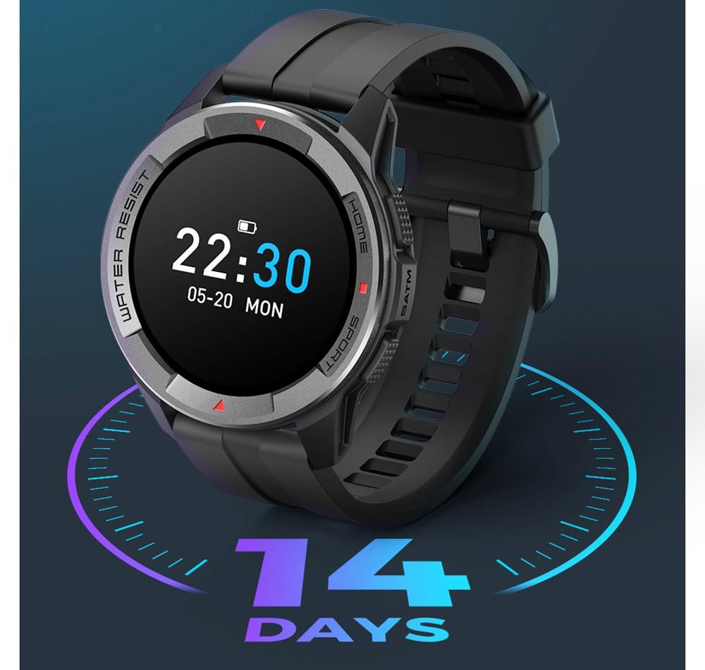 Mibro Watch X1 V5.0 Bluetooth Smartwatch 1.3 Inch AMOLED Screen 38 Sports Modes Heart Rate Blood Oxygen Sleep Monitoring 5ATM Water-Resistant 350mAh Battery 60 Days Long Standby Time Multi-language - Black