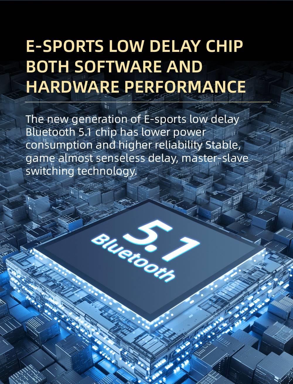 A6R TWS Bluetooth V5.0 Button Control IPX4 Waterproof 3h Playtime Wireless in-ear Noise Earphones - Black