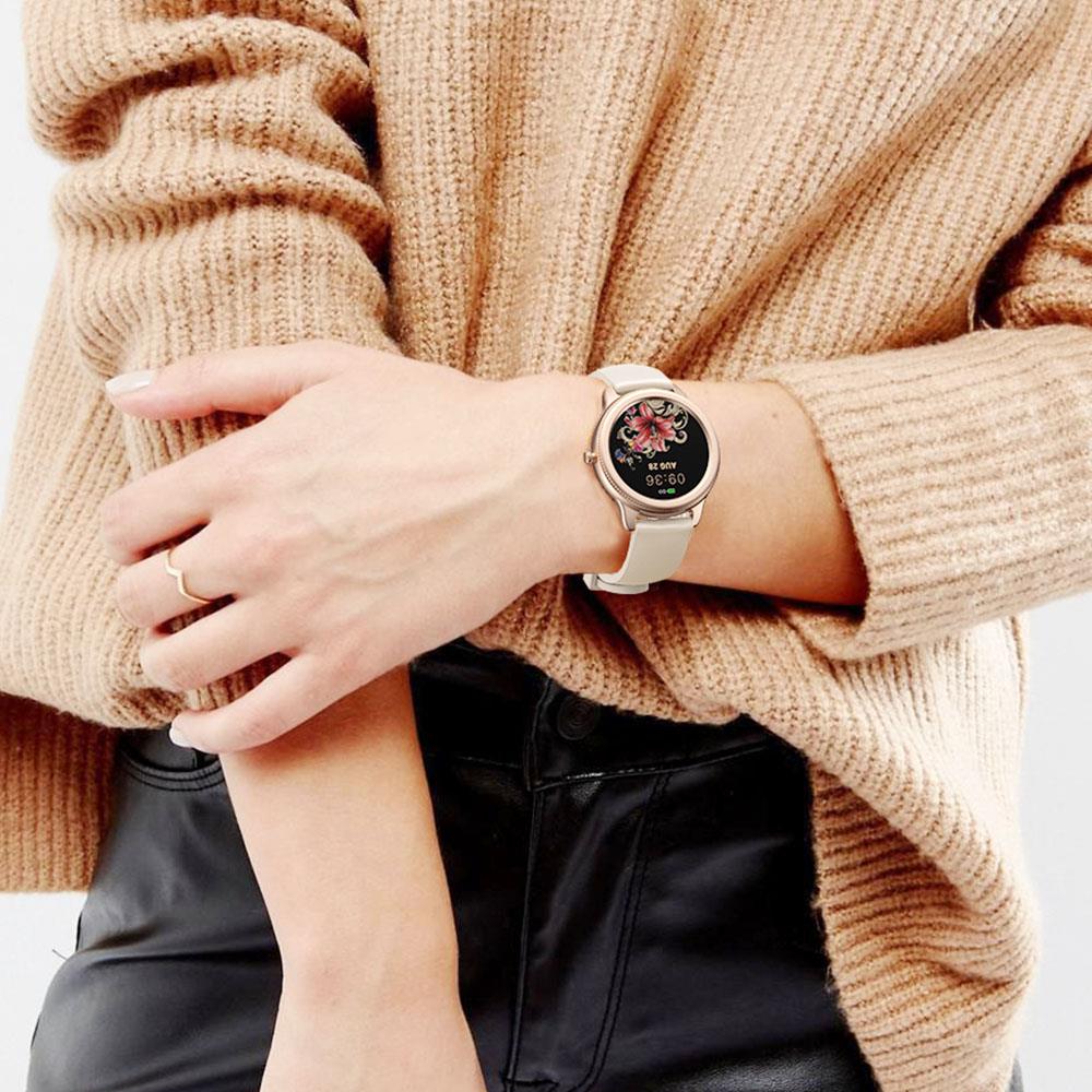 Zeblaze Lily Bluetooth Smartwatch 1.1 inch Touch Screen Heart Rate Blood Pressure Monitor IP68 Water-Resistant 200 mAh Battery  30 Days Standby Time - Bronze