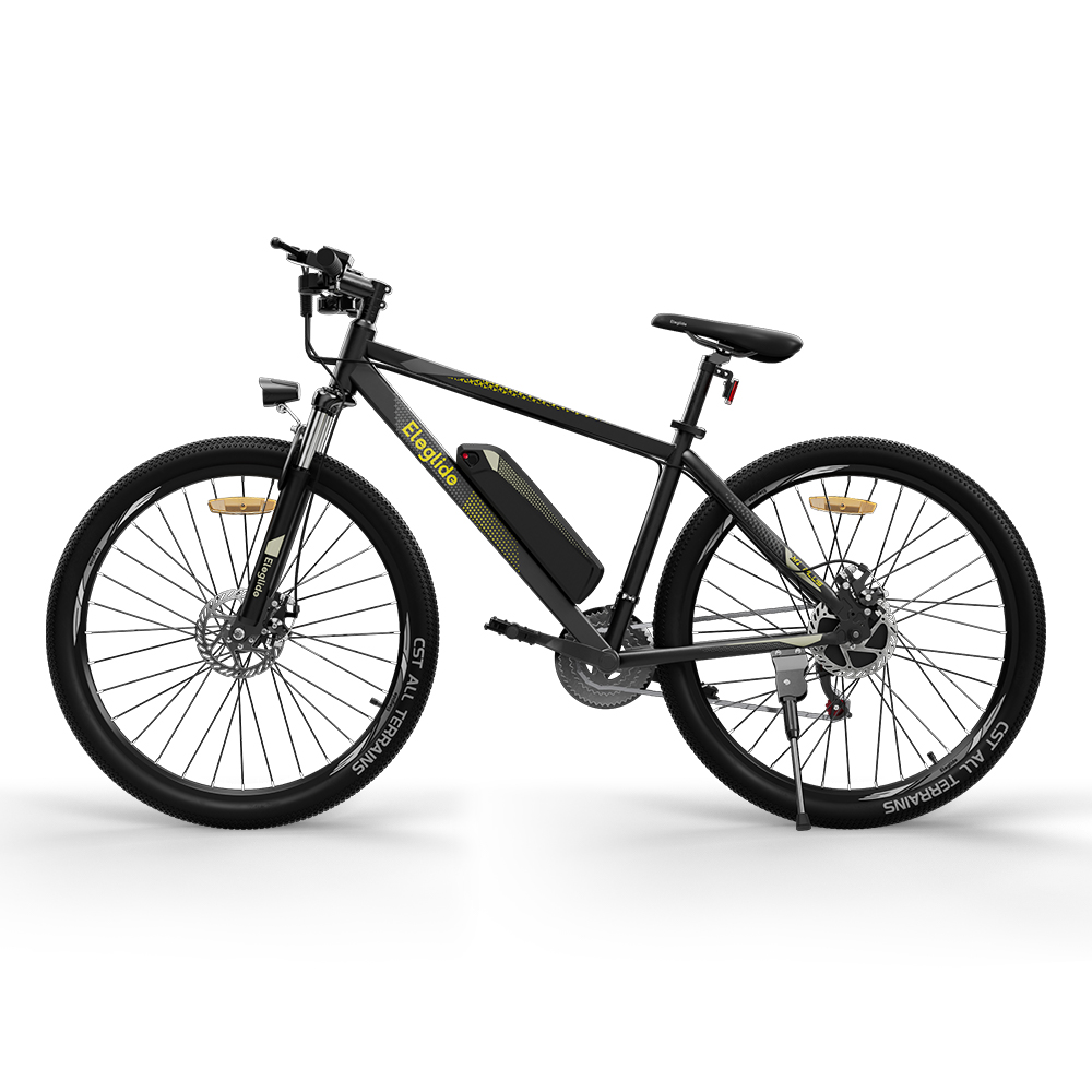 ELEGLIDE M1 PLUS Upgraded Version Electric Mountain Bike 27.5 inch 250W Brushless Motor SHIMANO 21 Speeds Shifter 36V 12.5Ah Battery 25km/h speed IPX4 Waterproof Electric-Assist up to 100km Max Range Aluminum alloy Frame Dual Disk Brake - Black