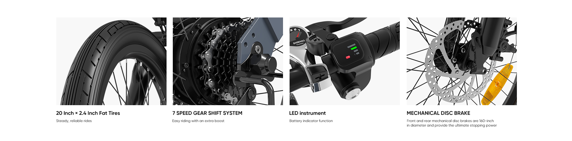ENGWE C20 Folding Electric Bicycle 20' inch Tires 250W Brushless Motor 36V 10.4Ah Battery 25km/h Max Speed - Gray 20 ENGWE C20 Folding Electric Bicycle 20' inch Tires 250W Brushless Motor 36V 10.4Ah Battery 25km/h Max Speed - Gray