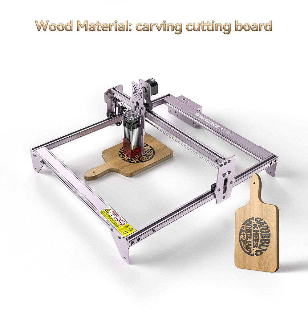 ATOMSTACK A5 PRO 40W Laser Engraving Machine High Precision Engraving Area 410mm x 400mm with New Eye Protection Design