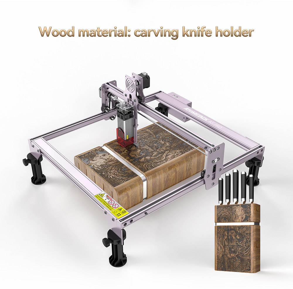 ATOMSTACK A5 PRO 40W Laser Engraving Machine High Precision Engraving Area 410mm x 400mm with New Eye Protection Design