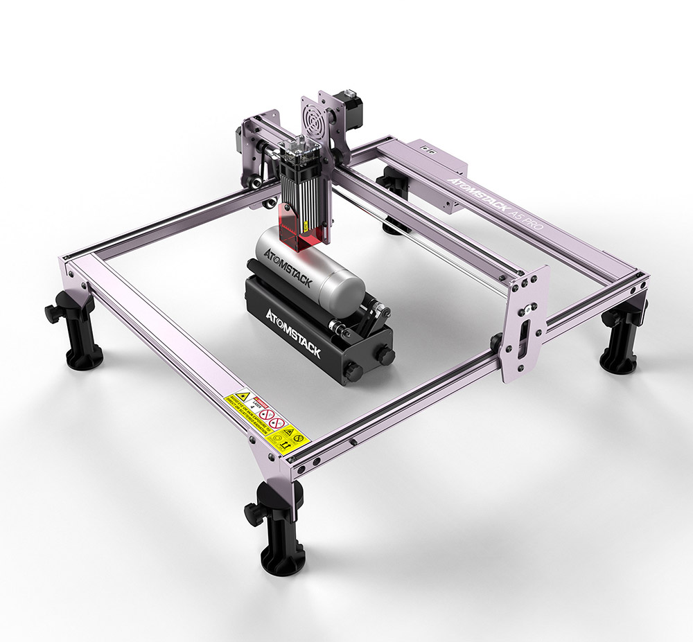 Machine de gravure laser ATOMSTACK A5 PRO 40W Zone de gravure de haute précision 410mm x 400mm avec nouvelle conception de protection des yeux