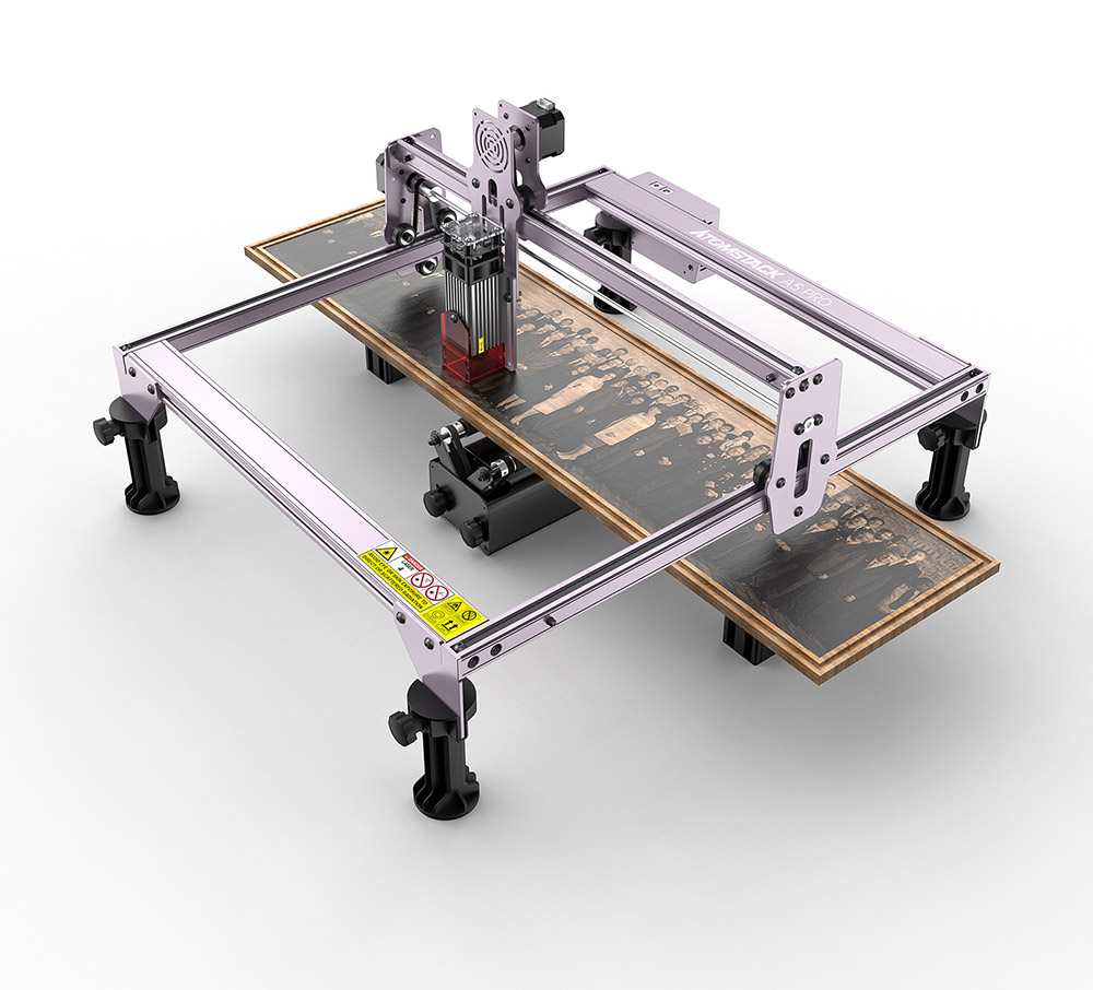 Machine de gravure laser ATOMSTACK A5 PRO 40W Zone de gravure de haute précision 410mm x 400mm avec nouvelle conception de protection des yeux