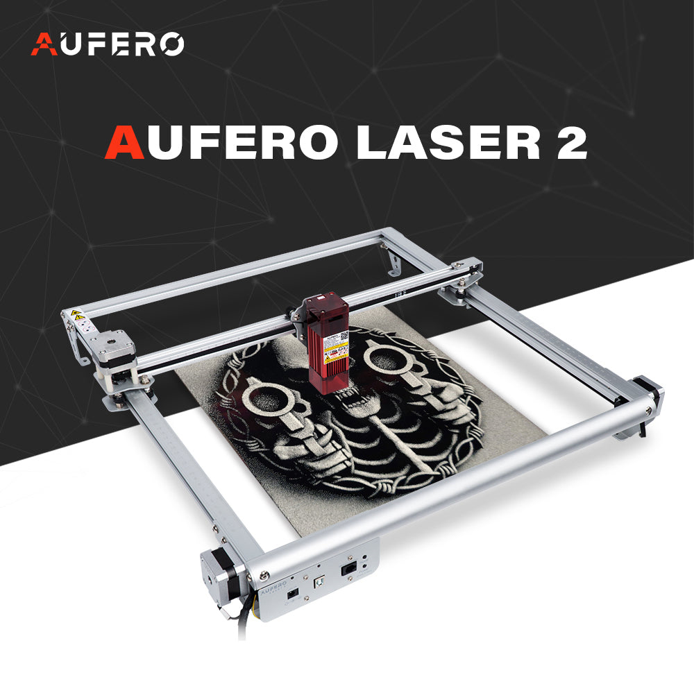 Aufero Laser 2 LU2-4 LF מכונת חריטה בלייזר 10,000 מ"מ/דקה 24V/2A שטח חריטה דיוק גבוה 390x390 מ"מ