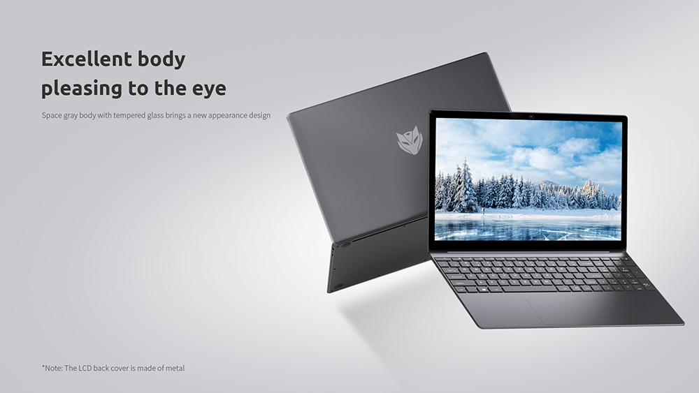 BMAX X15 Laptop 15.6 Zoll IPS-Bildschirm Intel Gemini Lake N4100 Windows 10 8 GB RAM 256 GB SSD 5000 mAh Akku – Grau