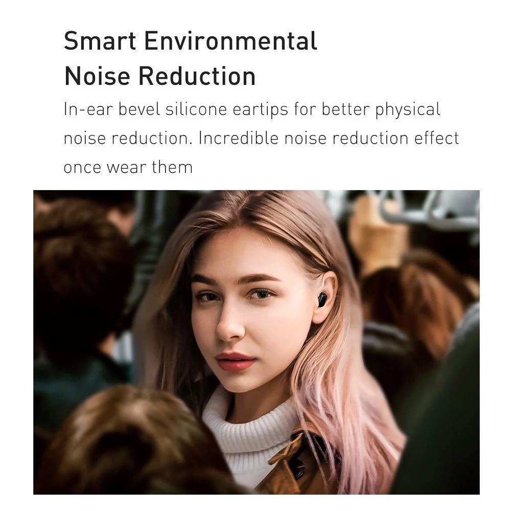 Baseus WM01 TWS Wireless Earphone Bluetooth 5.0 HD Headphones Touch Control Earbuds For IOS/Android - Pink 17 Baseus WM01 TWS Wireless Earphone Bluetooth 5.0 HD Headphones Touch Control Earbuds for iOS/Android - Pink