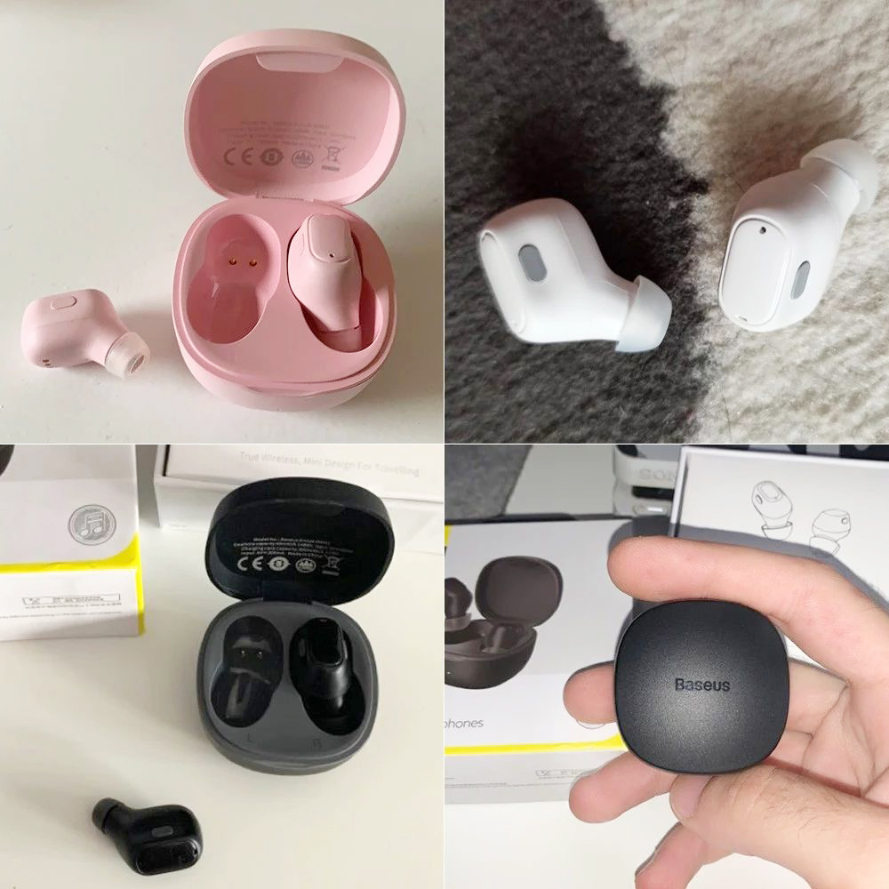 Baseus WM01 TWS Wireless Earphone Bluetooth 5.0 HD Headphones Touch Control Earbuds for iOS/Android - Yellow