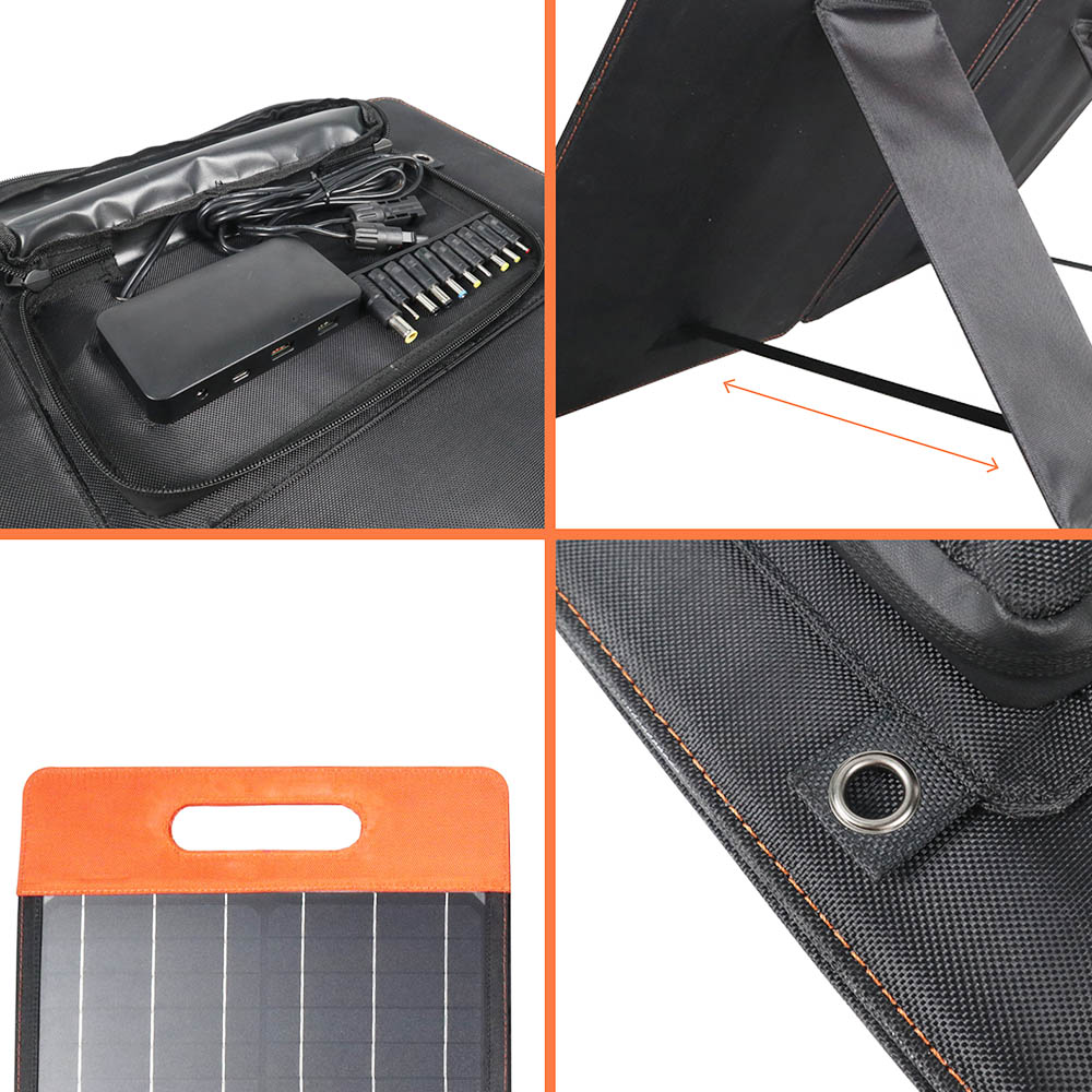 GOLABS SF100 100W Portable Solar Panel with Foldable Kickstand for Power Station Outdoor Solar Generator