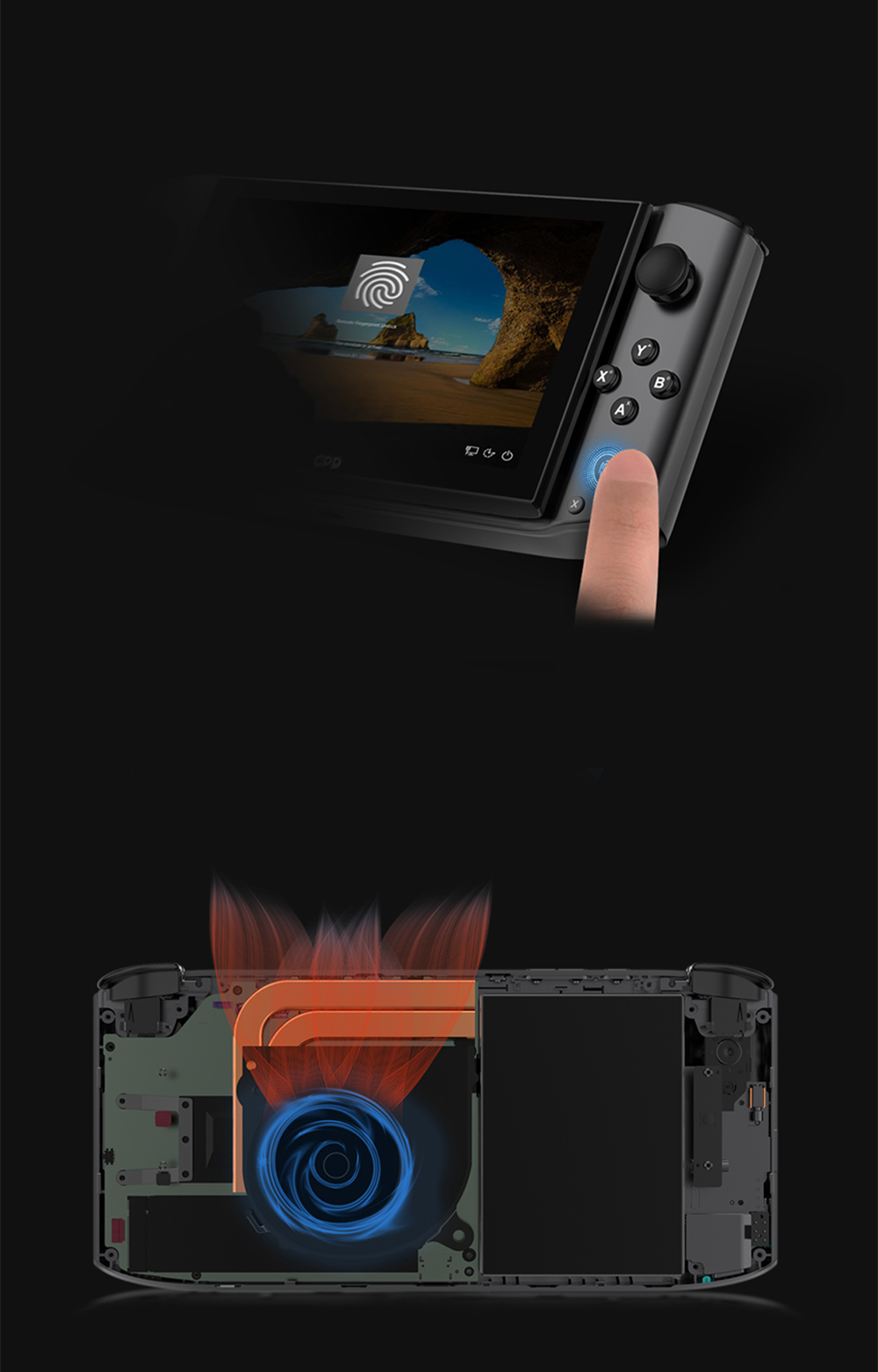 GPD WIN 3 Game Console PC Pocket Computer 5.5 Inch Touch Screen Intel Core i7-1195G7 16GB RAM 1TB SSD Windows 10 Home QWERTY Backlit Keyboard