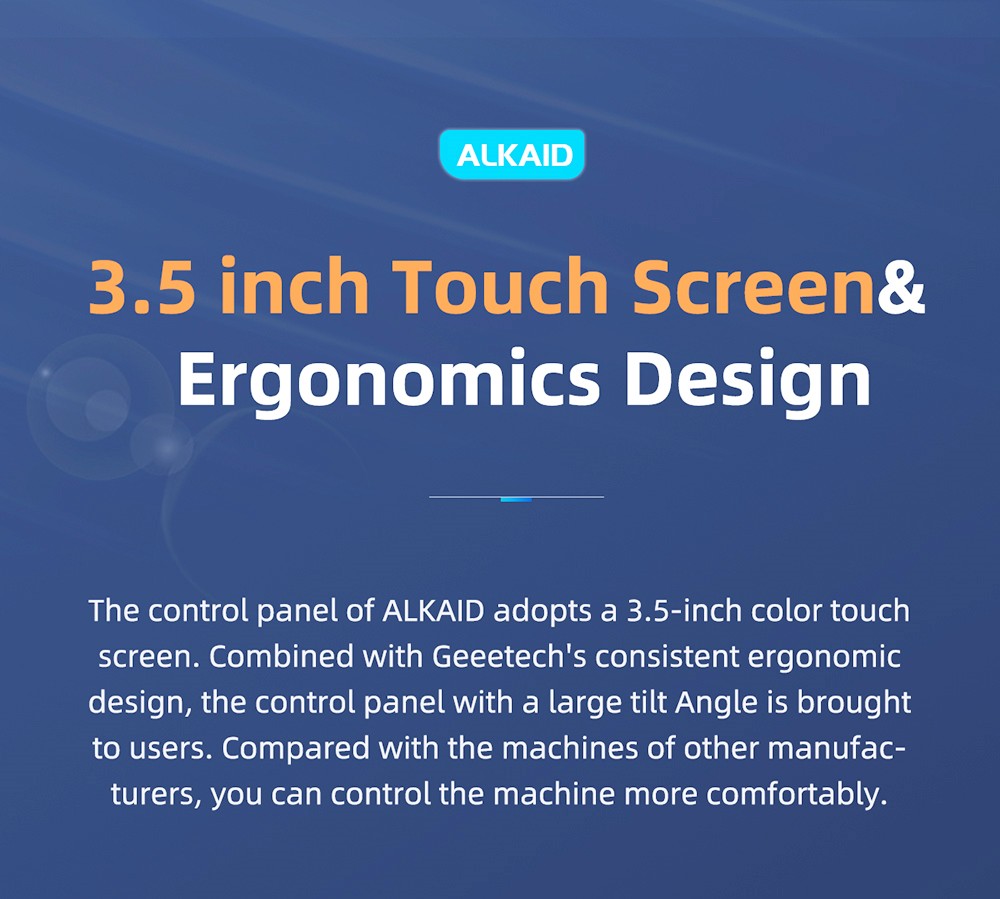 Imprimante 3D Geeetech Alkaid LCD en résine photopolymérisable avec écran tactile 3,5 pouces et photopolymérisation UV, 82x130x190mm