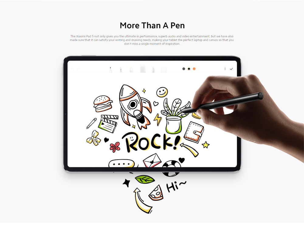 Xiaomi Mi Pad 5 Global Version Tablet PC 11 inch 2.5K 120Hz LCD Screen Qualcomm Snapdragon 860 6GB RAM 256GB ROM MIUI 12.5 8720mAh Battery WiFi5 Dolby ATMOS - Gray
