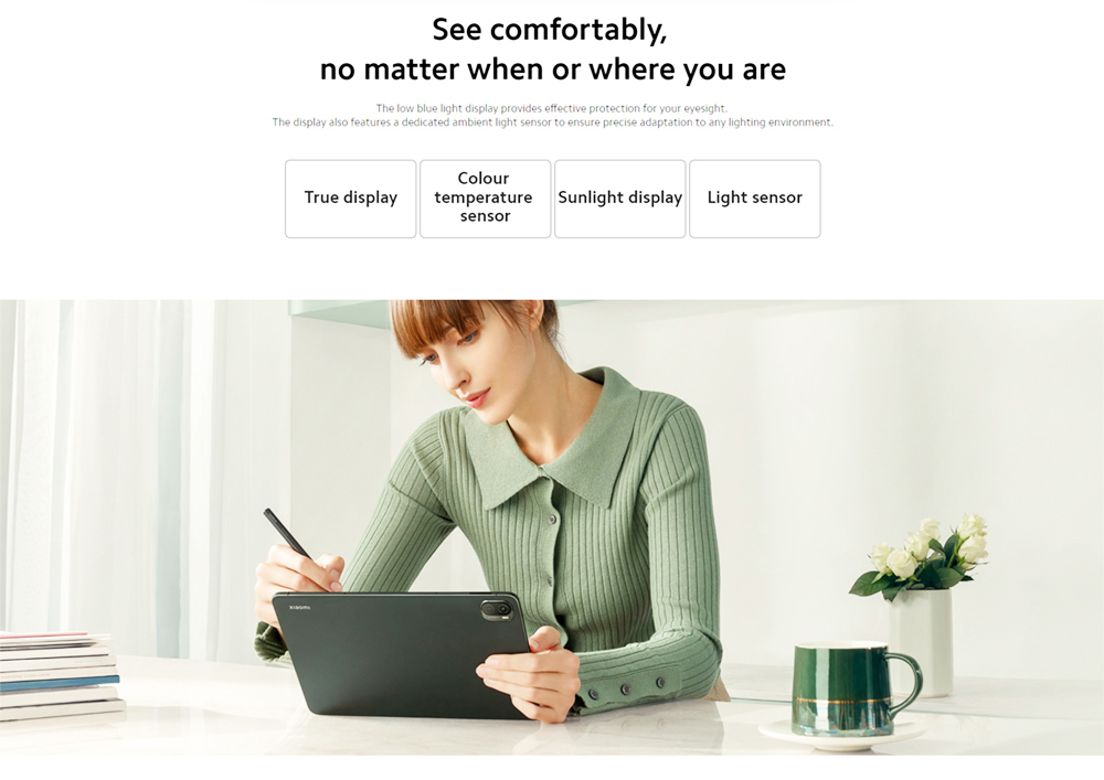 Xiaomi Mi Pad 5 Global Version Tablet PC 11 inch 2.5K 120Hz LCD Screen Qualcomm Snapdragon 860 6GB RAM 256GB ROM MIUI 12.5 8720mAh Battery WiFi5 Dolby ATMOS - Gray